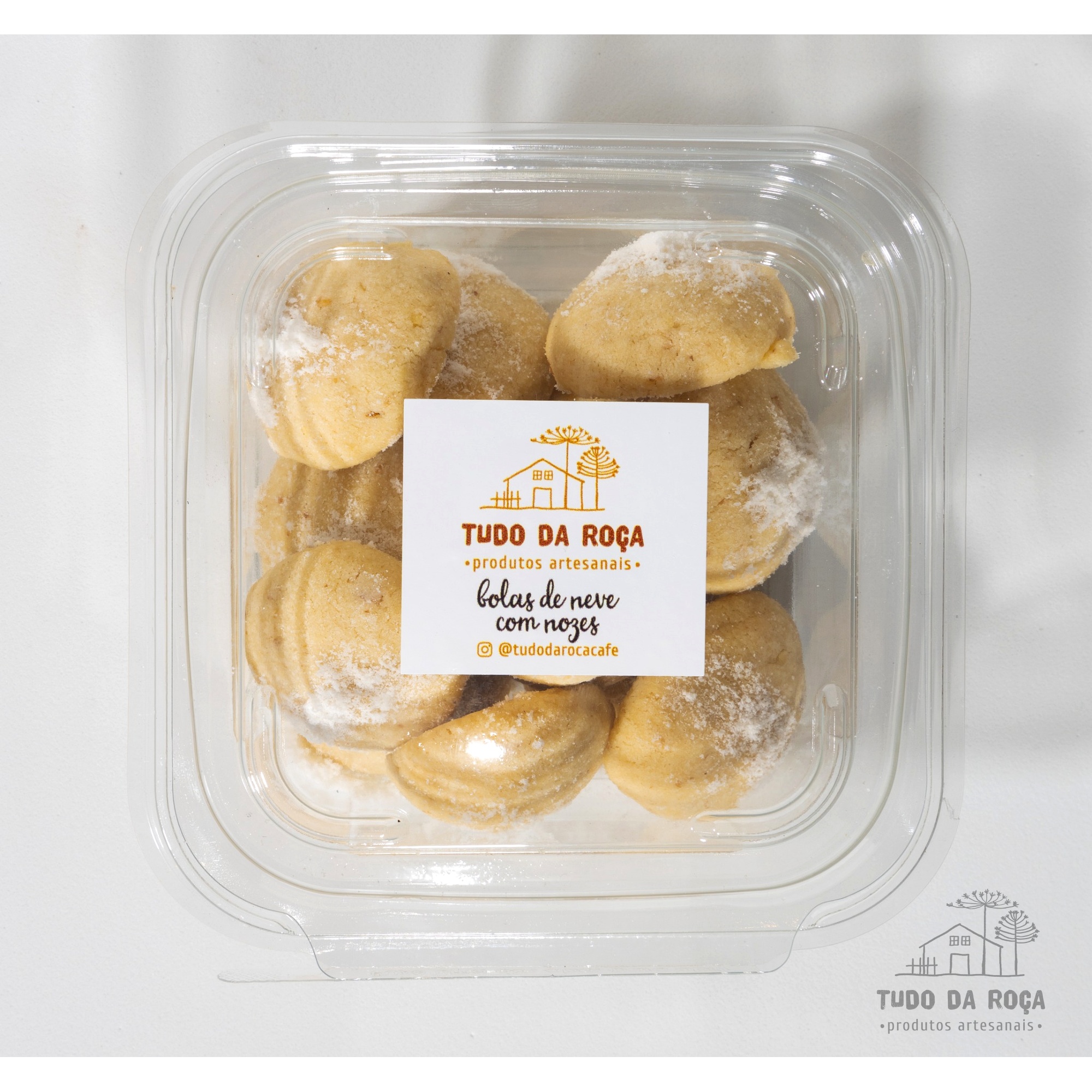 Biscoito Bolas de Neves com Nozes