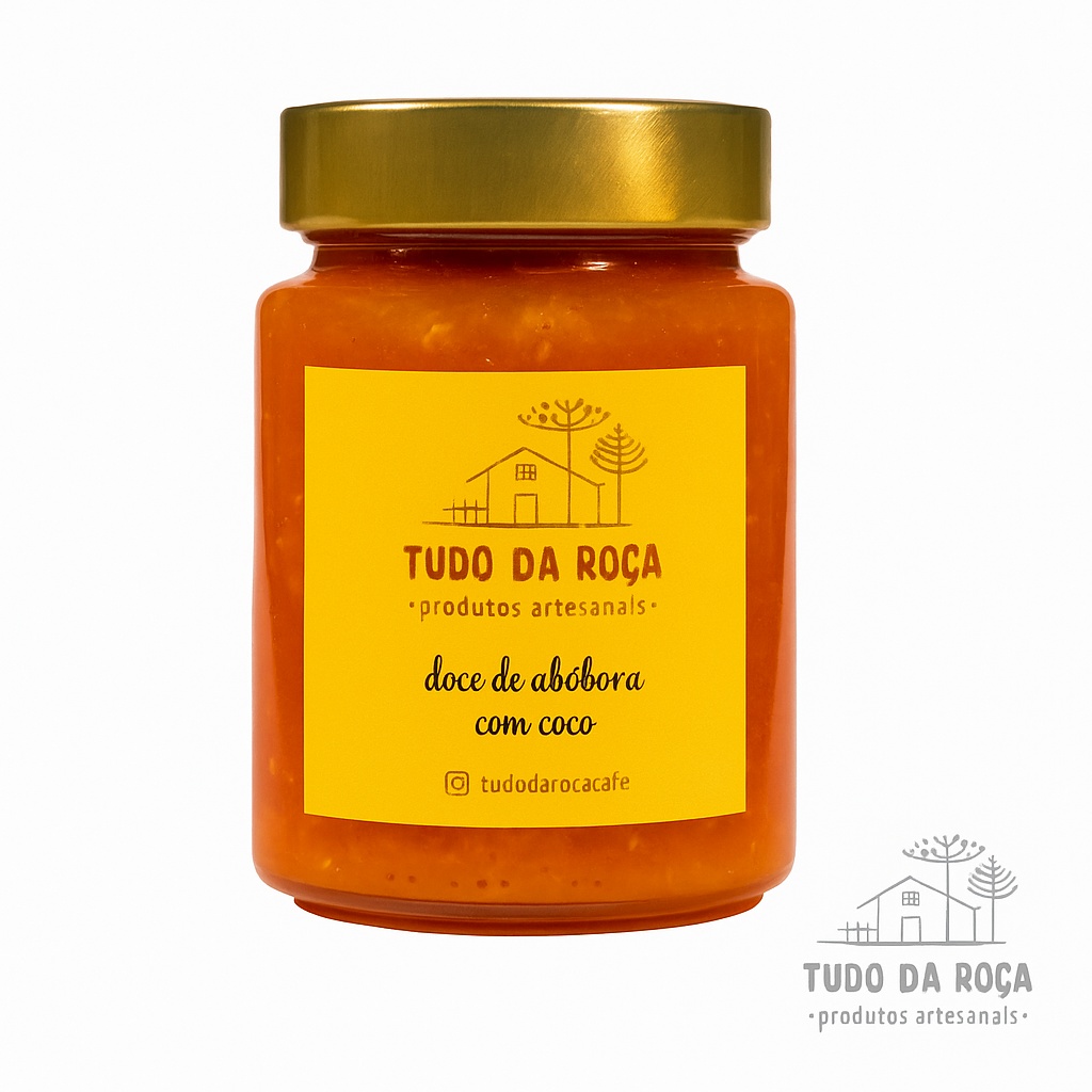 Compota Doce de Abóbora c/ coco
